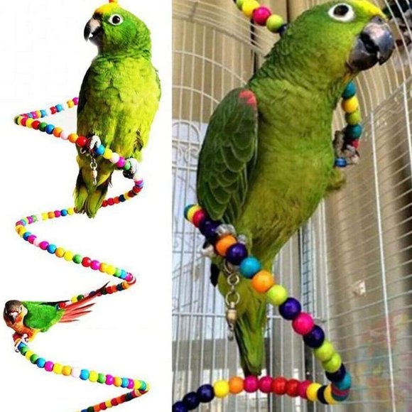10 Packs Bird Swing Chewing Toys- Parrot Hammock Bell Toys Parrot Cage Toy Bird - Picture 5 of 8